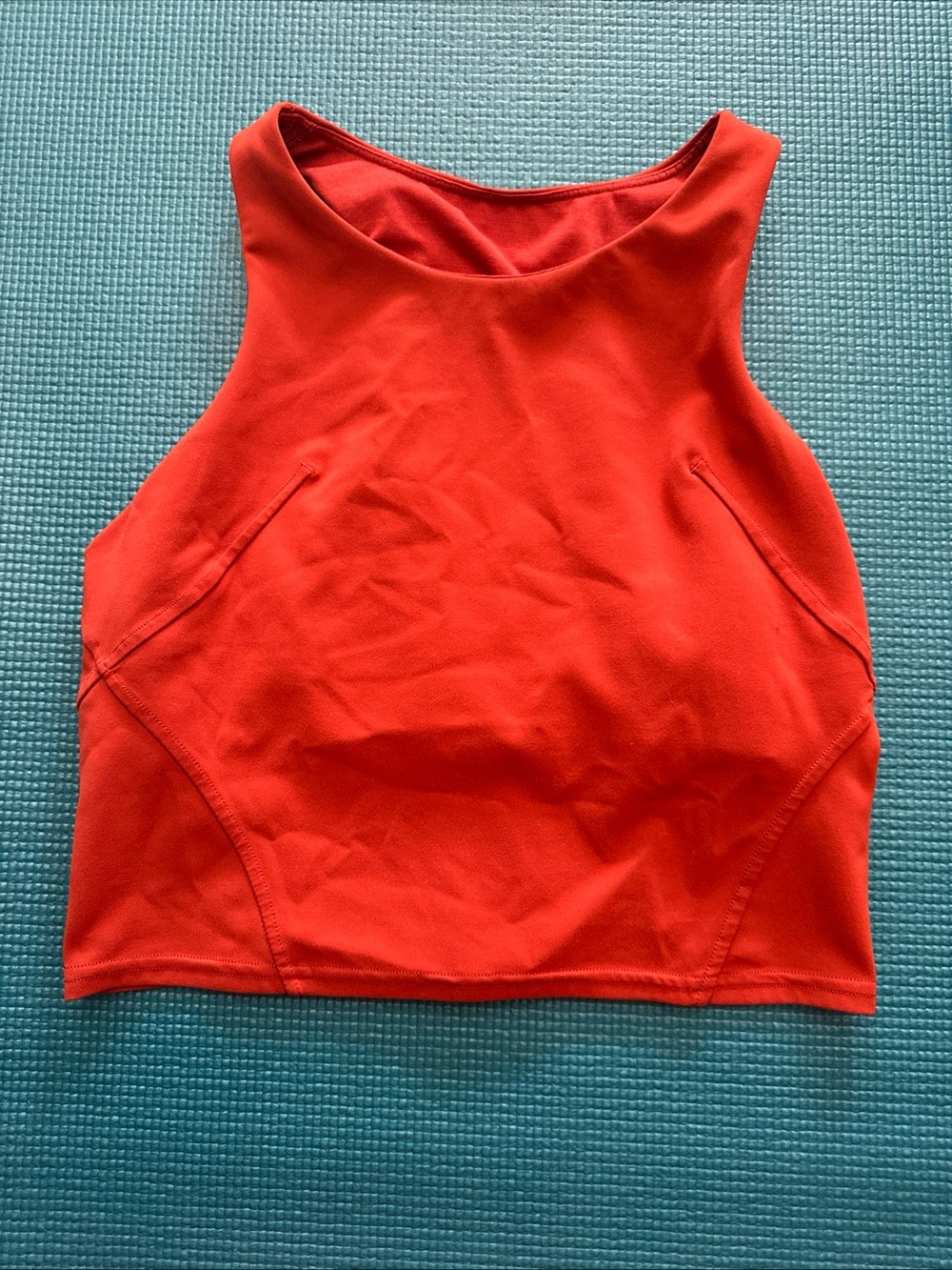 Lululemon Invigorate Train Tank Top Aztec Brick Orange Size 8 Preowned